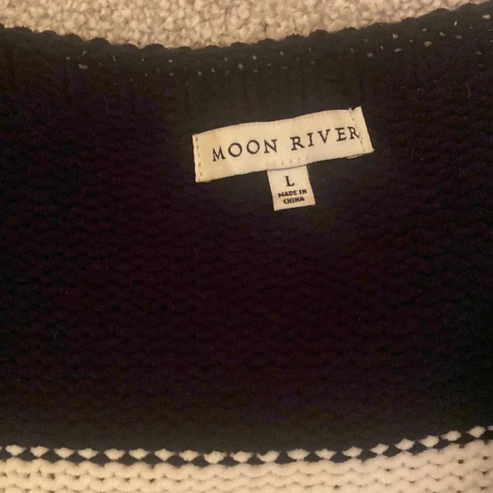 Moon River Women's Color Block striped Duster Long Chenille Sweater - Picture 3 of 3